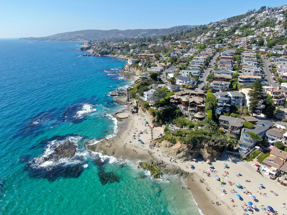 Singh and Associates California Property Tax Services California coast showing homes, condos and apartments.